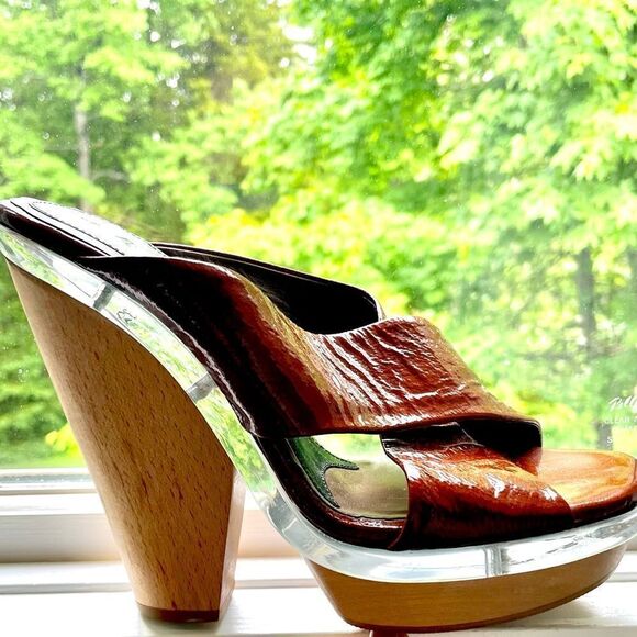 MARNI Wood Heel Platform Sandal - Picture 4 of 9